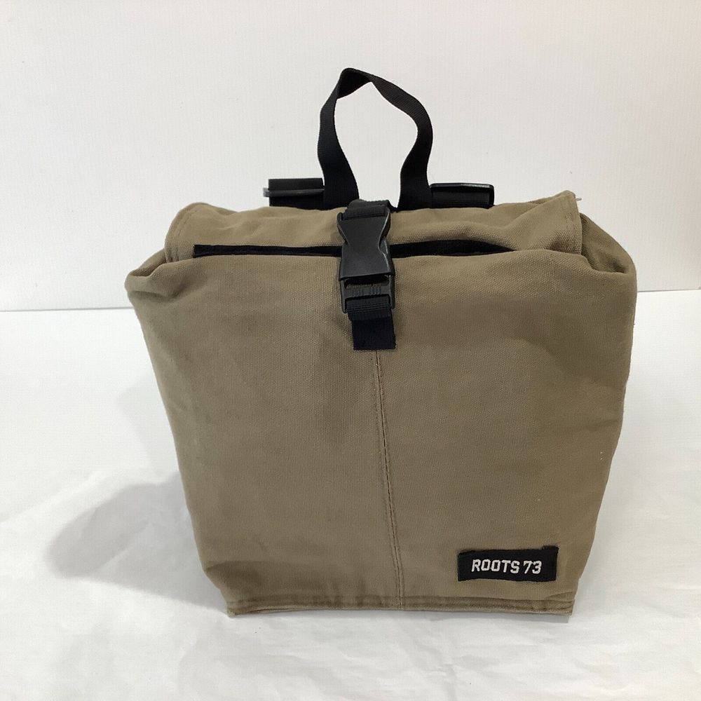 Vintage Orginal Roots 73 Canvas Insulated Backpack Olive Black - Picture 1 of 9